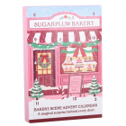 12-Day Sugarplum Bakery Scene Christmas Advent Calendar